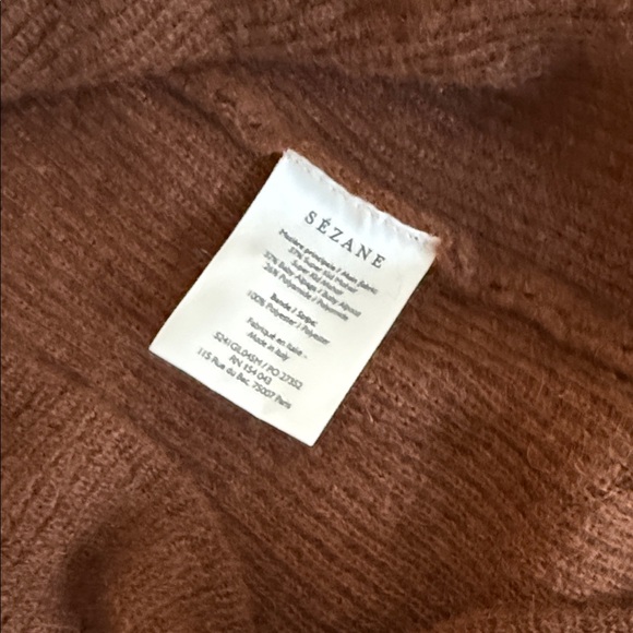 Sezane Chocolate Brown Cardigan - Picture 3 of 5